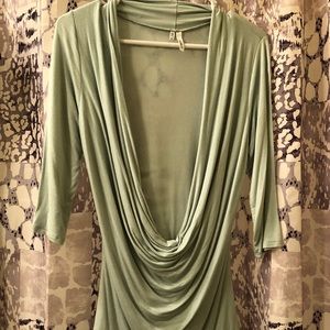 Green long sleeve blouse
